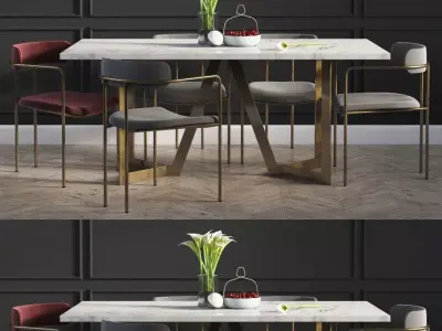 Dinning Set 02 3D model