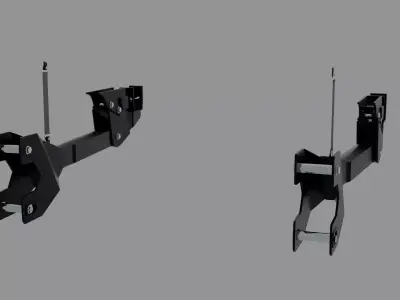 Heavy Duty Suspension Link Arms Low-poly 3D model