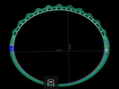Bracelet jewellery 3d wax resine projet model 3D 8 3D print model