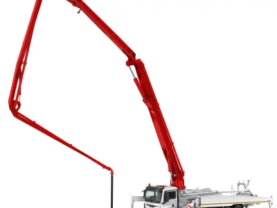 Concrete Pump Truck 3D model