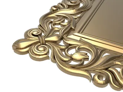 Carved Picture Frame 3D model