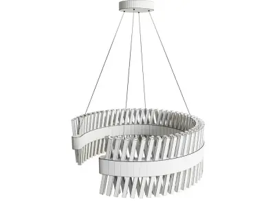 Glass chandelier LED 3D model