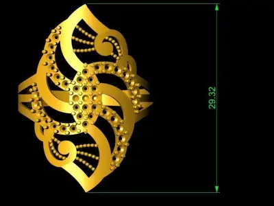 Fancy Ring 3D print model purchase