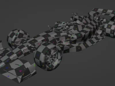 Formula 1 2022 Race Car High Poly 3D Model 3D model