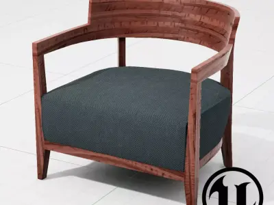 Flexform Jenny Chair UE4 Low-poly 3D model