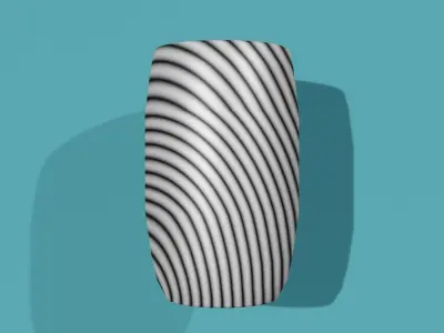 Vases ring Low-poly 3D model
