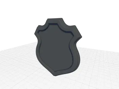 Naudain Wood Wall Mirror 3D model