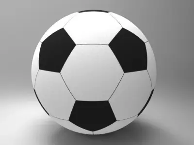 Parametric football ball model Free 3D model