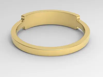 Engineer Female Ring Gold 3D print model