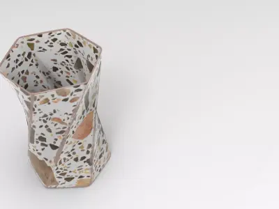 Koal Vase Low-poly 3D model