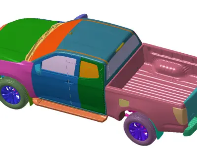 Mazda BT50 FSC 2021 Vehicle 3d scan data 3D model 3D model