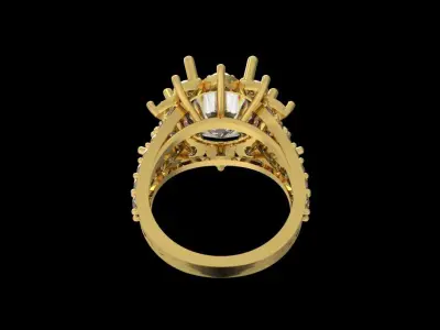 Diamond Ring 021 3D print model