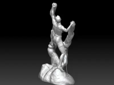  Climber - the conqueror of the fabulous peak 3D print model