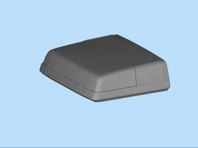 High part RC truck Cab Sunvisor Wind Deflector  3D print model