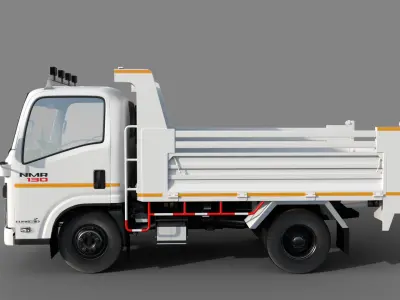 ISUZU NMR 130 all uv and texture 3D model