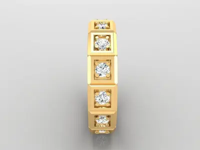 Ring M24 The luxury female ring with gems wedding  3D print model