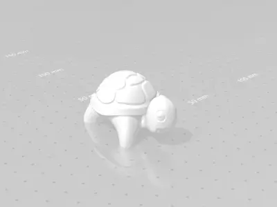 Cute Turtle Miniature - STL Printable 3D print model
