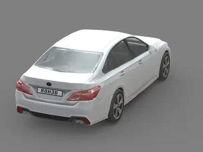 Toyota Crown RS Advance 2018 Low-poly 3D model
