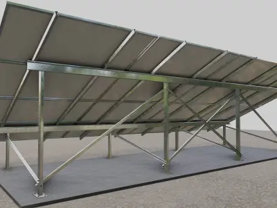 Solar Panel Steel Construction Type 11 3D model