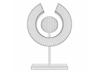 Abstract sculpture AS-001 3D model