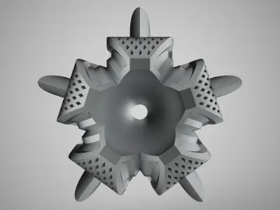 Lotus Flower Ornament 3D print model