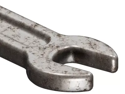 Rusty Workshop Spanner 3D model