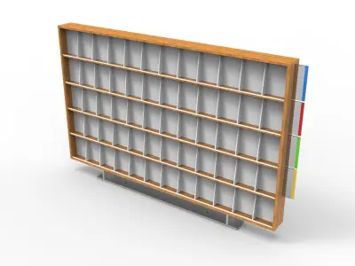 Library rack 3D print model