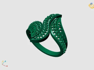 Women Ring STL Womens Ring 3d models 3D print model 3D print model 4