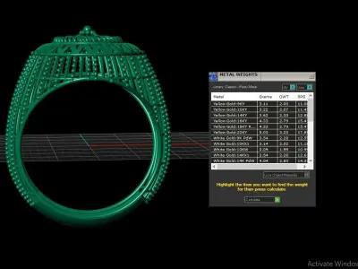 LUXURY MEN FASHION RING 3D PRINTABLE MOODEL 3D print model