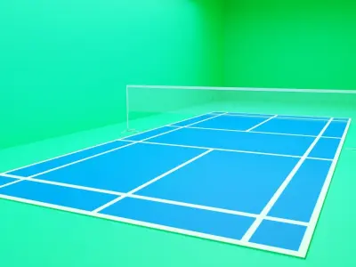 Badminton Court 3D model