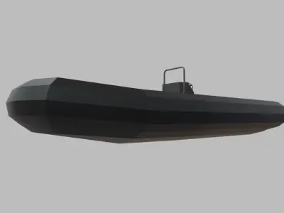Low Poly Boat 02 Low-poly 3D model