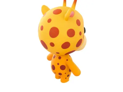 Character326 Rigged Giraffe 3D model