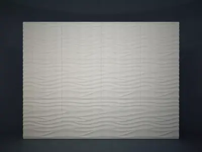03 SILK PATTERN 3D WALL Low-poly 3D model