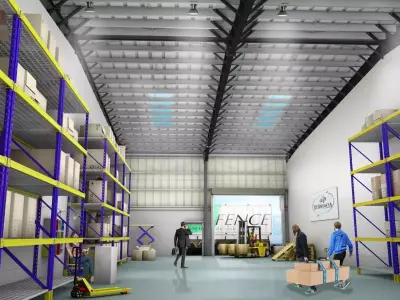 Industrial Building and Warehousing 3D model