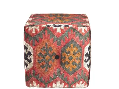 Handmade Kilim Pouf 3D model