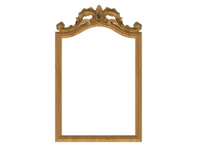 Carved picture frame STL 3D model 66