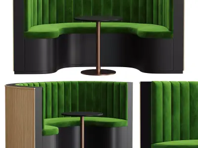 Restaurant sofa 3D model