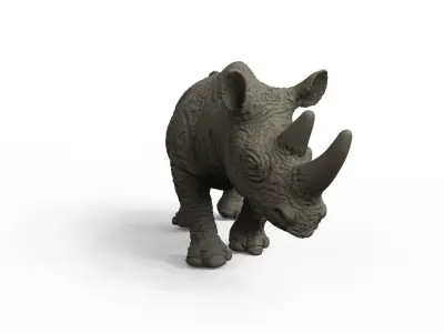 RHINO rhinoceros Low-poly 3D model purchase
