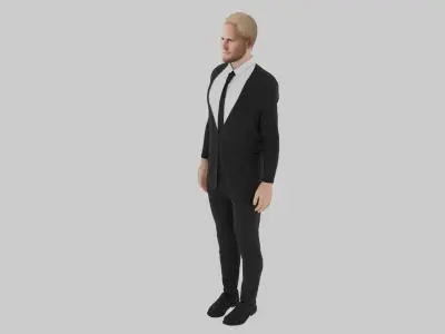 Kasper Schmeichel Low-poly 3D model