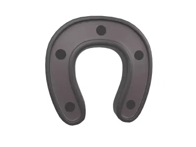 Horseshoe v1 001 Low-poly 3D model