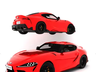 Red Car 3D model