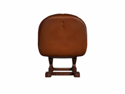 3d Model Stylish Room Interior With Comfortable Saddle Chair 3D model