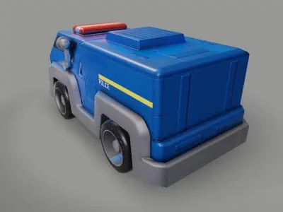 toy truck Low-poly 3D model