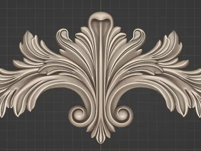 decor central furniture 3D model