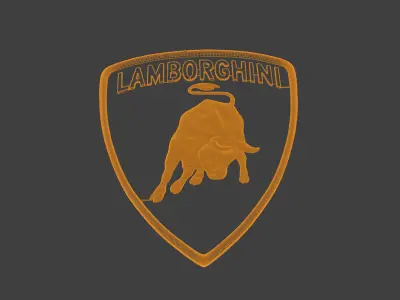 LAMBORGINI BADGE 3D print model