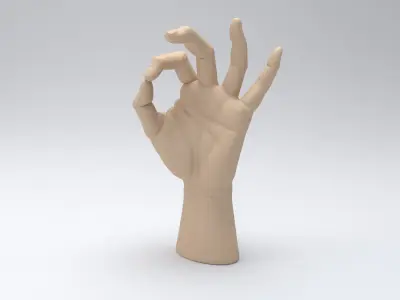 Hand ok printable 3D print model
