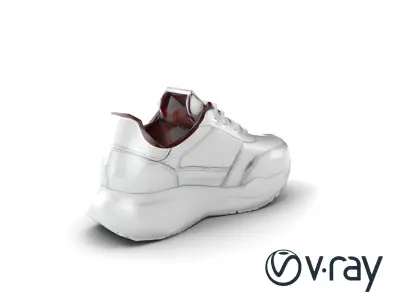 Modern Minimalist Sneaker model pack Low-poly 3D model