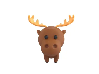 Character045 Moose 3D model