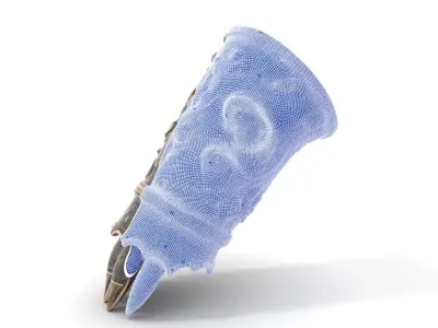 Ornate Medieval Armguard Model Pack Low-poly 3D model