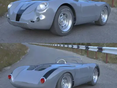 Porsche Spyder 550 3D model